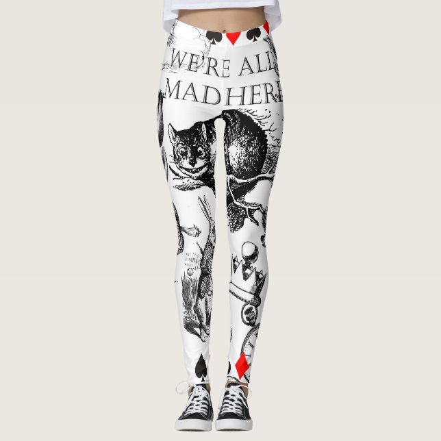 Cheshire Cat classic Alice im Wunderland mad Leggings (Vorderseite)