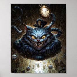 Cheshire Cat Dark Fantasy Poster