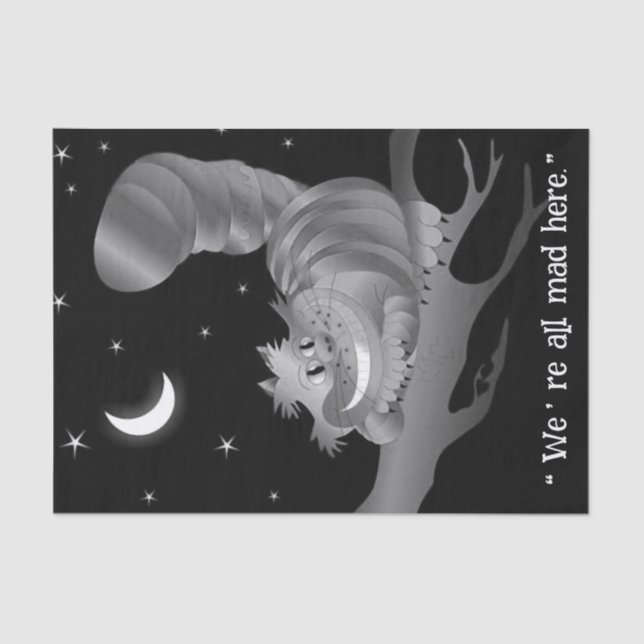 Cheshire Cat Geschenkpapier Seidenpapier (Vorderseite)