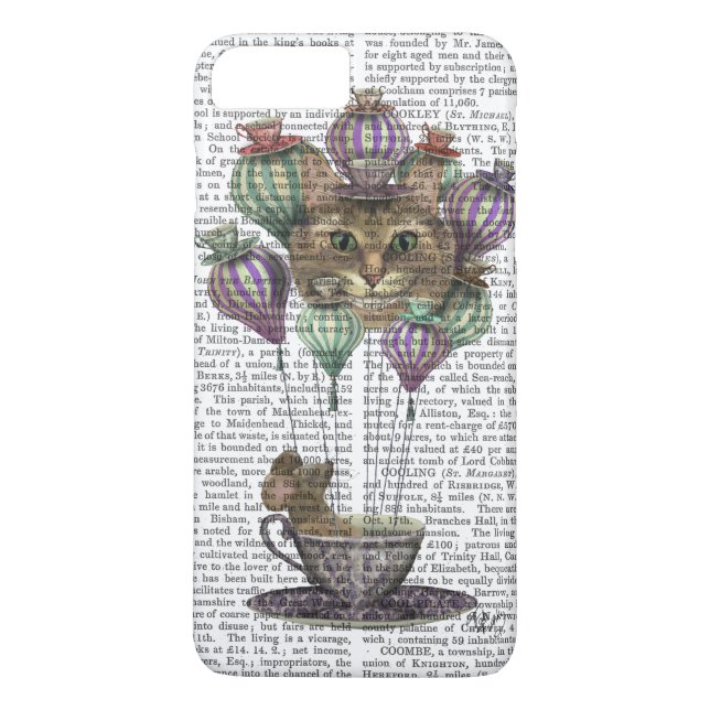 Cheshire Cat Hot Air Ballon Case-Mate iPhone Hülle (Rückseite)