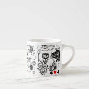 Cheshire Cat klassiker alice im wunderland verrück Espressotasse