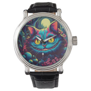 Cheshire Cat Lächeln Alice im Wunderland Armbanduhr