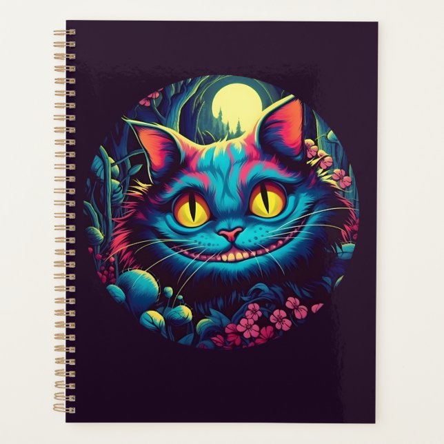 Cheshire Cat Lächeln Alice im Wunderland Planer (Vorderseite)