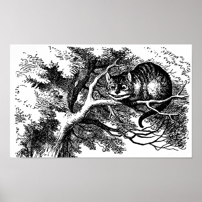 Cheshire Cat Matte Poster (Vorne)