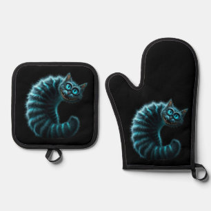 Cheshire Cat Ofenhandschuh & Topflappen-Set