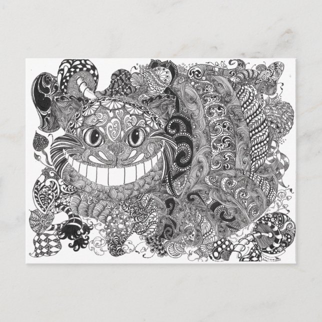 Cheshire Cat Postkarte (Vorderseite)