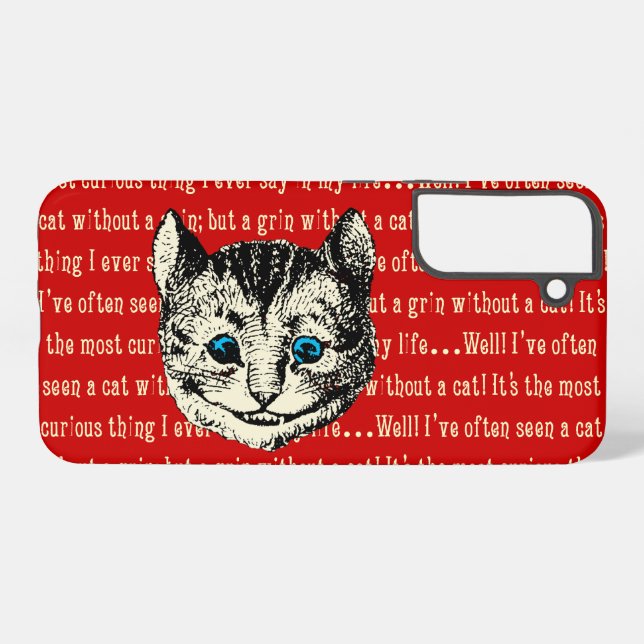 Cheshire Cat Samsung Galaxy Hülle (Rückseite (Horizontal))