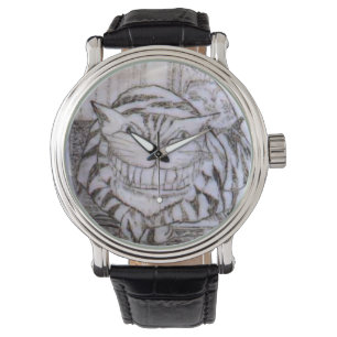 Cheshire Cat Scrimshaw Classic Watch Armbanduhr