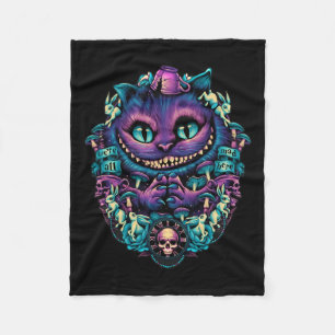 Cheshire Cat Shirt Alice im Wunderland Grafik Fleecedecke
