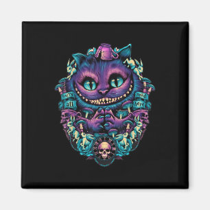 Cheshire Cat Shirt Alice im Wunderland Graphic Magnet