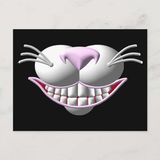 Cheshire Cat Smile Postkarte (Vorderseite)