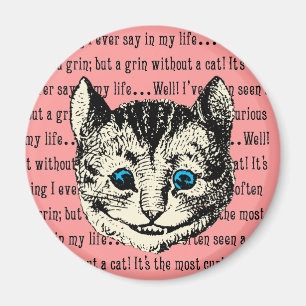 Cheshire Cat - Vintage Alice im Wunderland Magnet