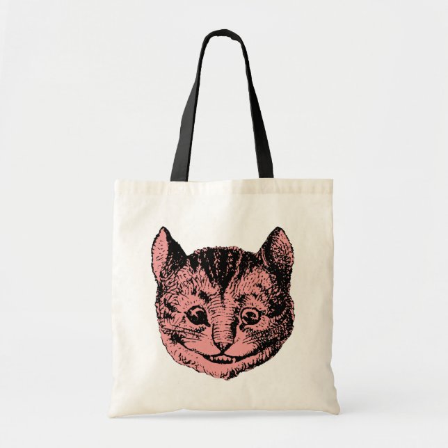 Cheshire Cat - Vintage Alice im Wunderland Tragetasche (Vorne)