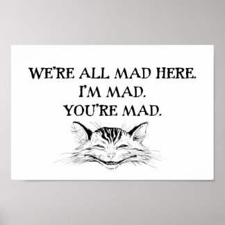 Cheshire Cat - Wir sind alle verrückt Poster