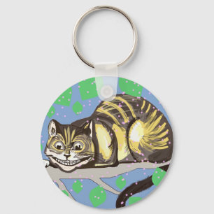 Cheshire Cat Zeichnend Schlüsselanhänger