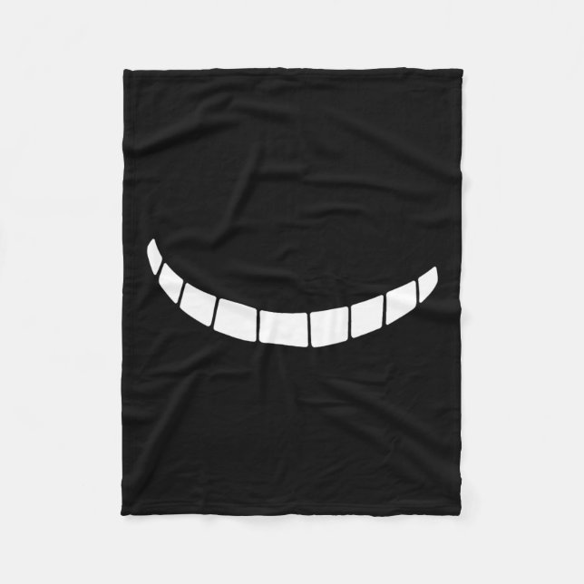 Cheshire Grinning Lächelnde Alice im Wunderland Fleecedecke (Vorderseite)