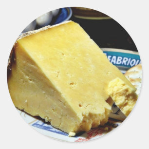 Cheshire-Käse Runder Aufkleber