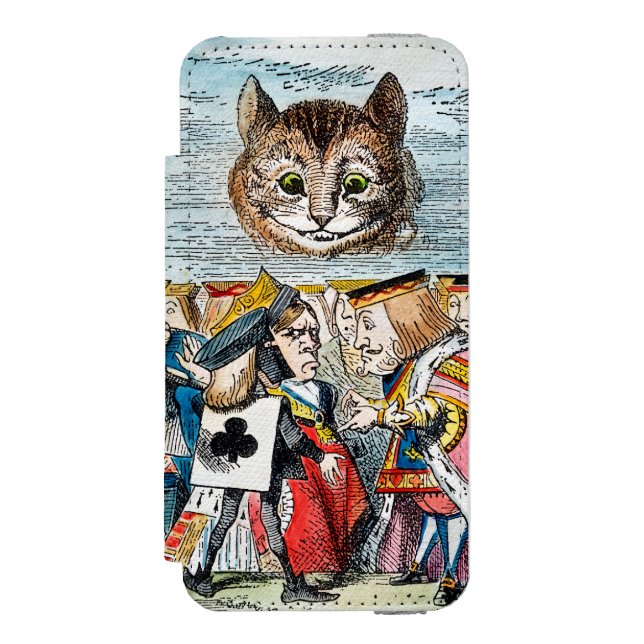 Cheshire-Katze, 1865 Incipio iPhone Geldbeutel-Hülle (Folio Vorderseite)