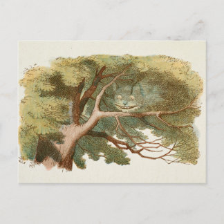 Cheshire-Katze Alice im Wunderland Illustration Postkarte