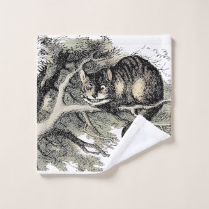 Cheshire-Katze Alice Wunderland Klassiker Badhandtuch Set