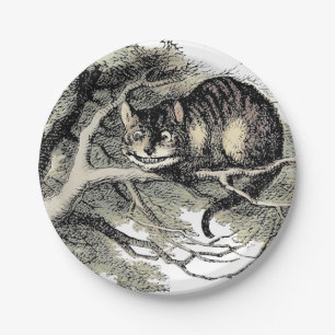 Cheshire-Katze Alice Wunderland Klassiker Pappteller