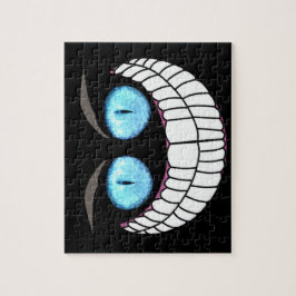 Cheshire-Katze - blaue Augen-Puzzlespiel Puzzle