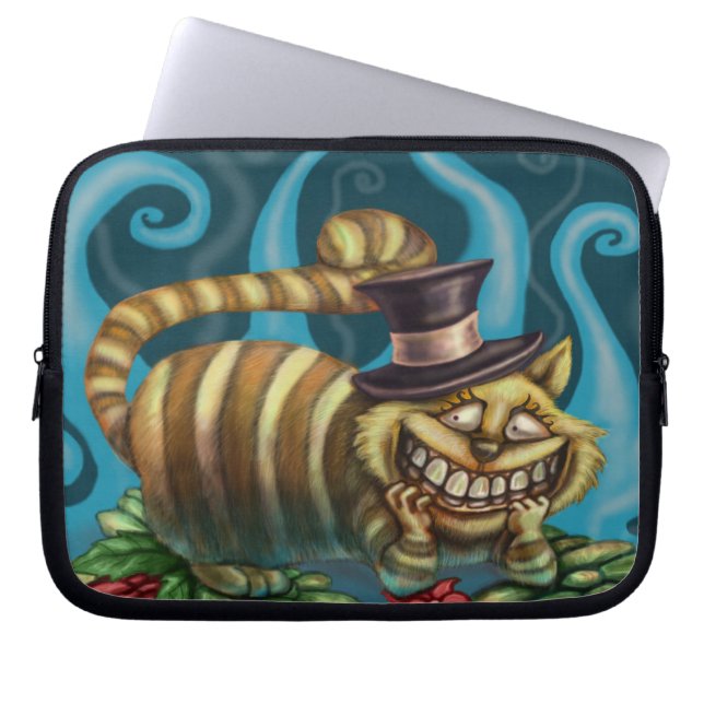 Cheshire-Katze Laptopschutzhülle (Vorderseite)