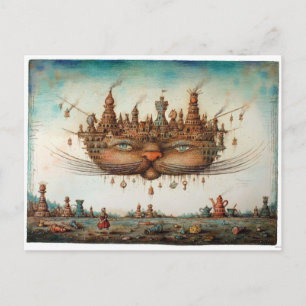 Cheshire-Katze Postkarte