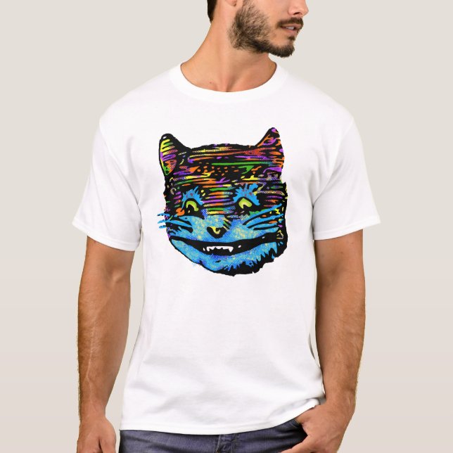 Cheshire-Katze T-Shirt (Vorderseite)