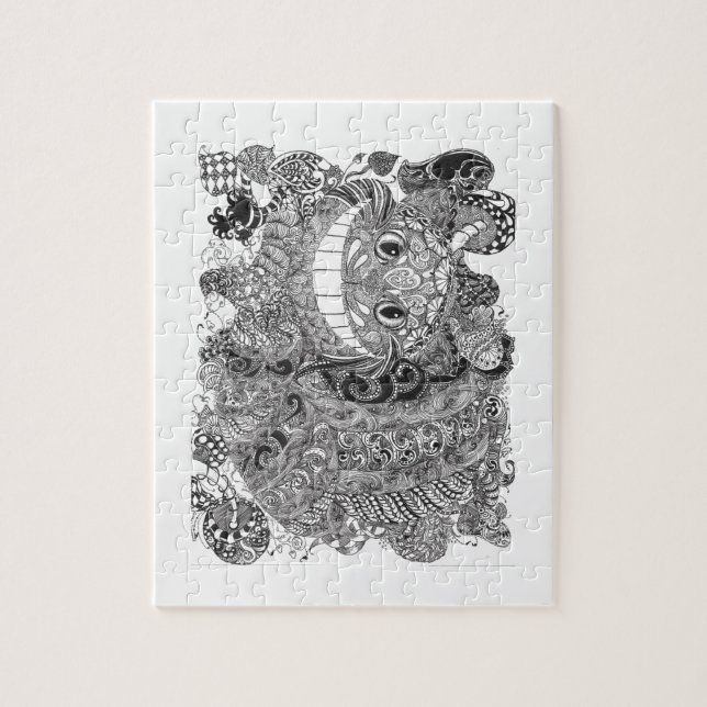 Cheshire-Katzen-Entwurf Puzzle (Vertikal)