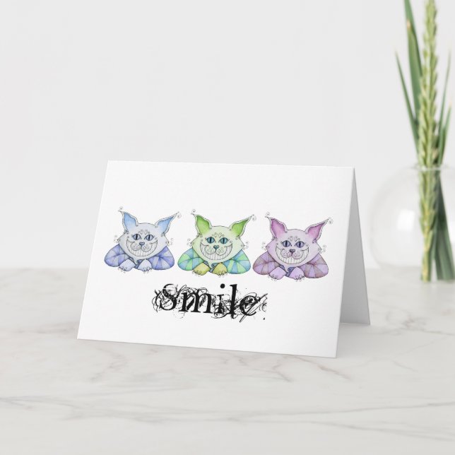 Cheshire-Katzen-Karte Karte (Vorderseite)