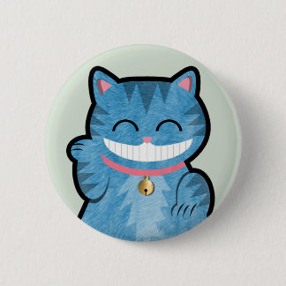 Cheshire-Katzen-Knopf Button