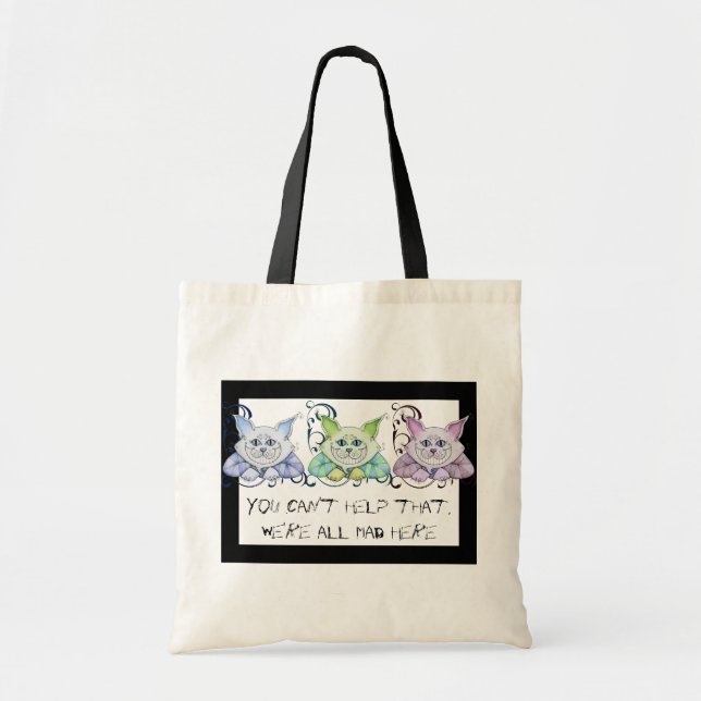 Cheshire-Katzen-Tasche Tragetasche (Vorne)