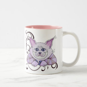 Cheshire-Katzen-Tasse Zweifarbige Tasse