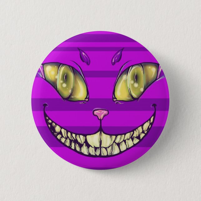 Cheshire-Lächeln Button (Vorderseite)