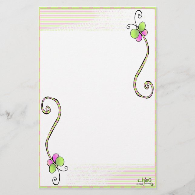 Cheshire-Motten Stationery~ Briefpapier (Vorderseite)