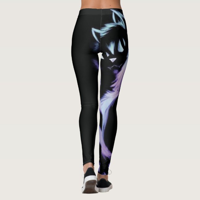 Cheshire neon Cat Leggings (Rückseite)