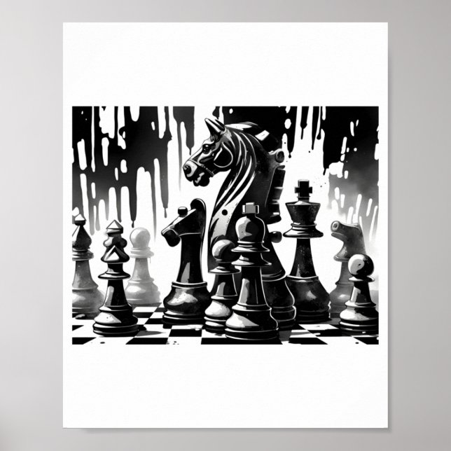 Chess Board  Poster (Vorne)