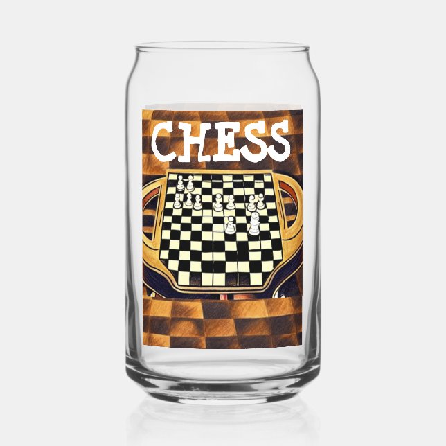 CHESS BOARD STYLE DOSENGLAS (Vorderseite)