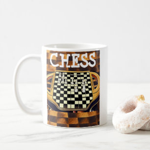 CHESS BOARD STYLE KAFFEETASSE