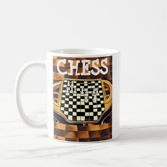 CHESS BOARD STYLE KAFFEETASSE (Links)