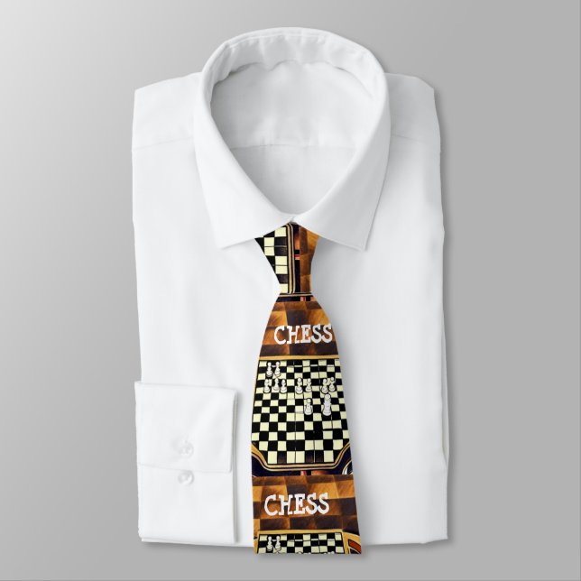 CHESS BOARD STYLE KRAWATTE (Gebunden)