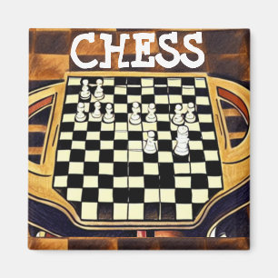 CHESS BOARD STYLE MAGNET