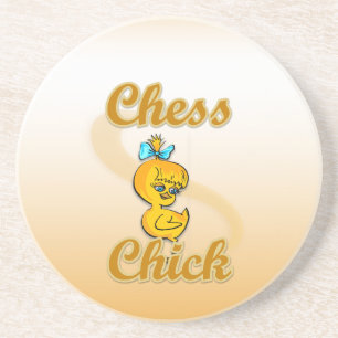 Chess Chick Getränkeuntersetzer