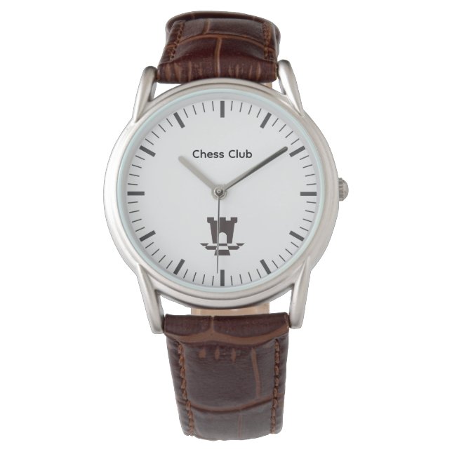 Chess Club Logo Watch Armbanduhr (Vorderseite)