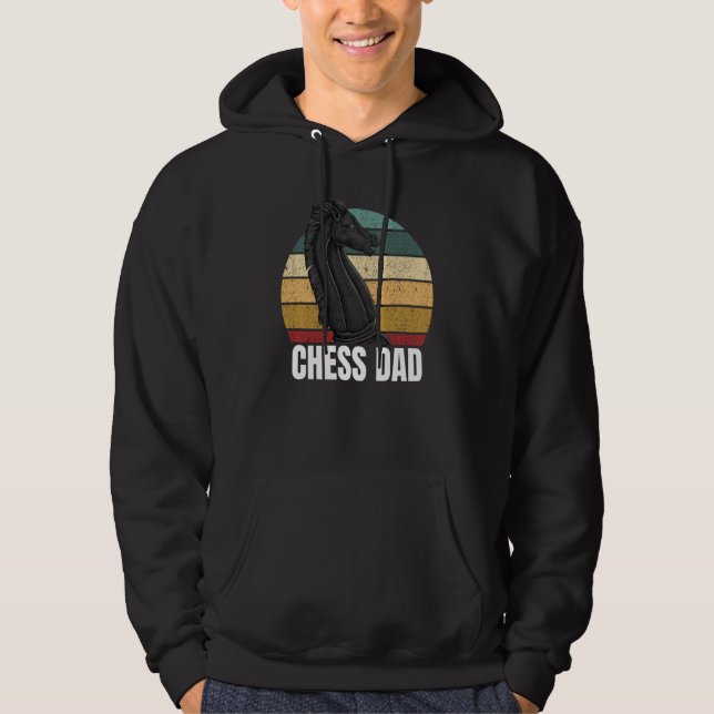 Chess Dad Sports Player Expert Coach Graphic Hoodie (Vorderseite)