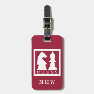 CHESS-Etikett für Text und Farbgepäck Gepäckanhänger