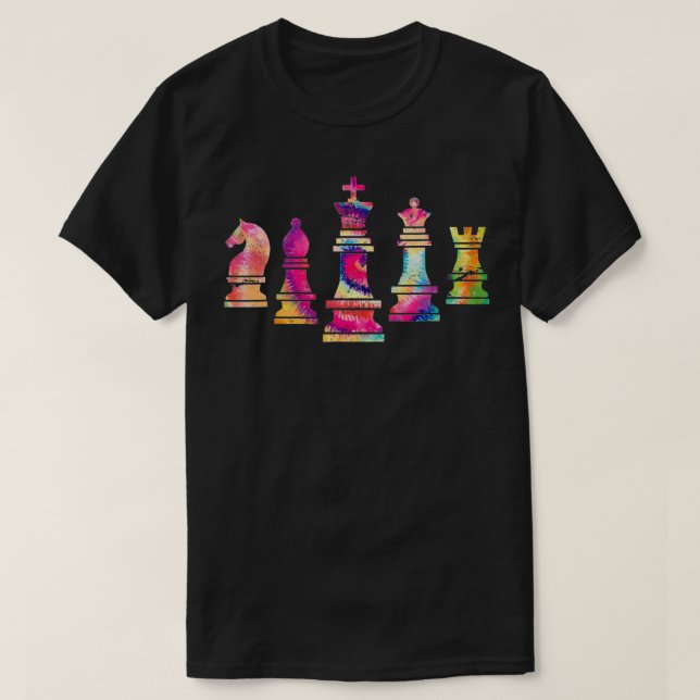Chess Figures Geek Chess Player Gift Chess  T-Shirt (Design vorne)