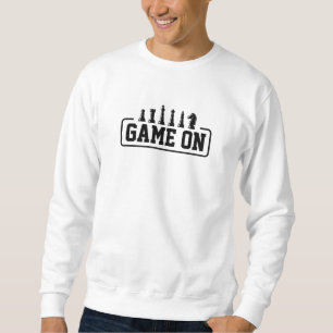 Chess game on sweatshirt