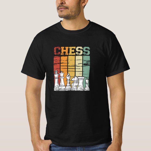 Chess game retro vintage T-Shirt (Vorderseite)
